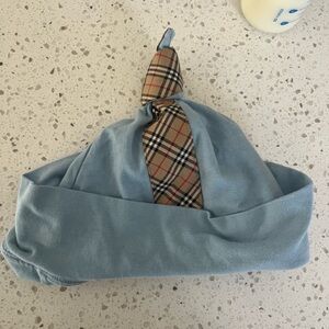 Burberry Light Blue Baby Hat 6-9 mos